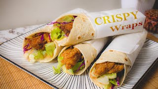 These Crispy Chicken Wraps are so Easy to Make!!!