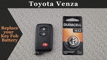 How to DIY Replace or Change a 2010-2016 Toyota Venza Key Fob Remote Battery