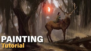 How to Paint Environment Concept Art (Digital Painting Tutorial)