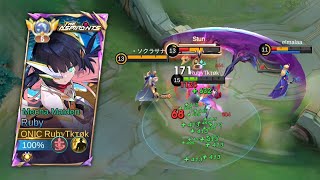 Tanpa Mati Pake Build Terbaik Ruby, Regen Deres, Badan Tebel Dan Damagenya Sakit!!
