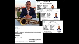 Saxophonist Professor Leonard Maftei testing BMW R1300 GSA at Motor Teknikk in Kristiansand - Norway