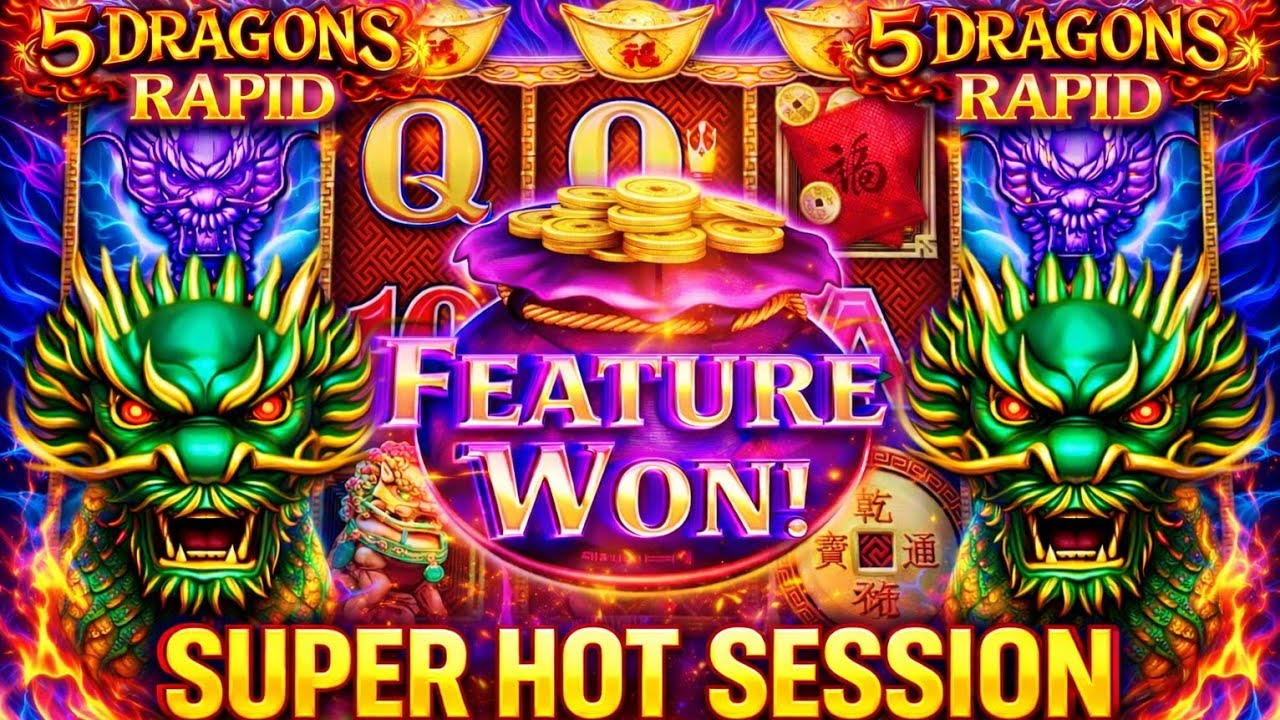 Wifey had the Hot Machine Bonusing!! 5 DRAGONS FRIDAYS🐉(EPISODE 3)