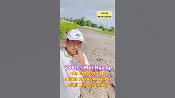 Bán Đất - Mặt Tiền Đường Phan Văn Chiêu - Sóc Trăng #datnensoctrang #batdongsan #bandatsoctrang