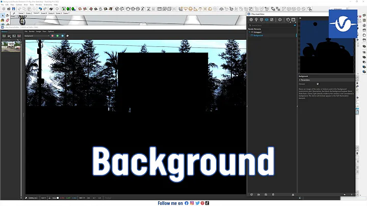 Background Render Element in V-Ray 6 for SketchUp | Sketchup vray