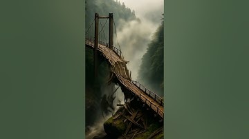 Terrifying Bridge Collapse Caught on Camera | Slow Structural Failure Over Canyon