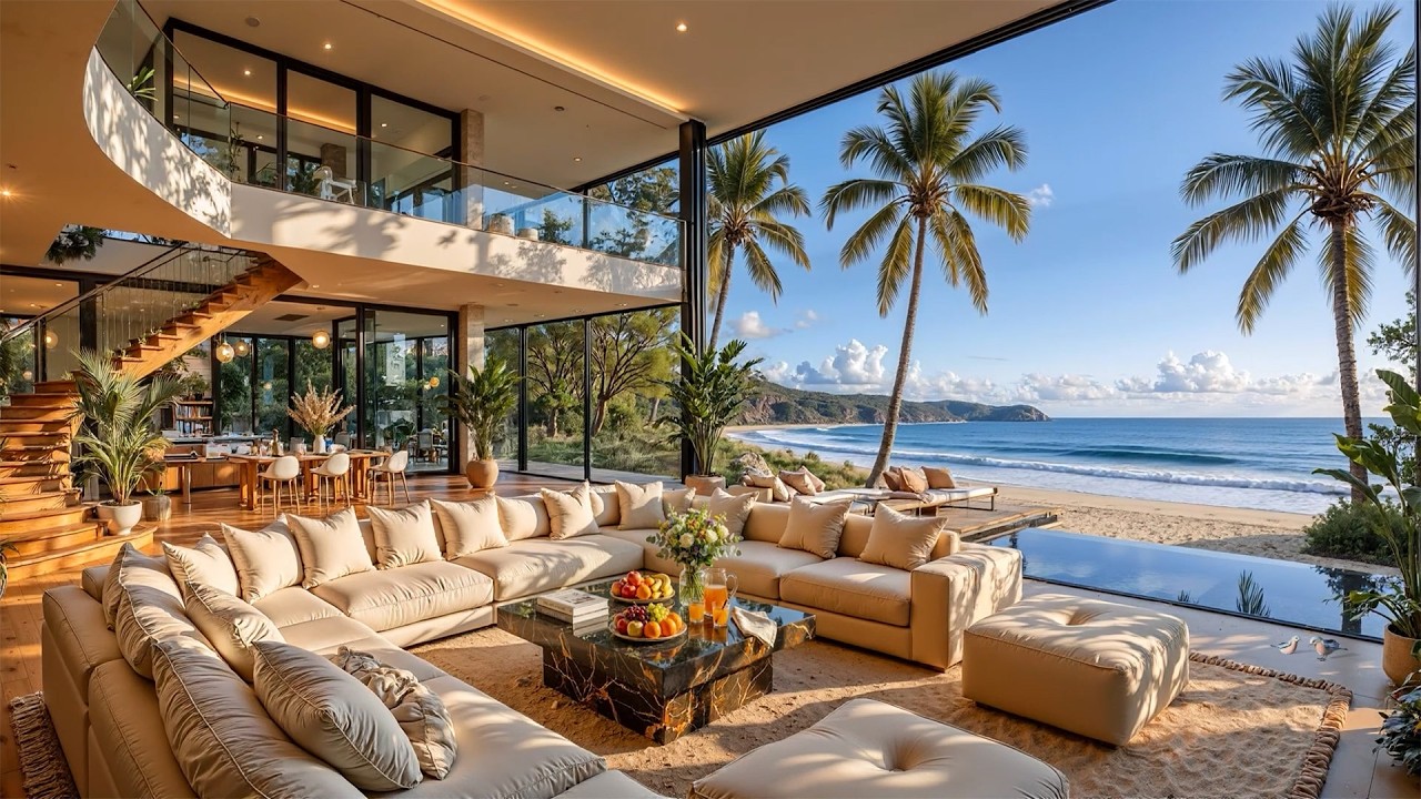 Peaceful Morning Jazz Ambience in Luxury Room | Soft Jazz & Nature Therapy for Inner Peace