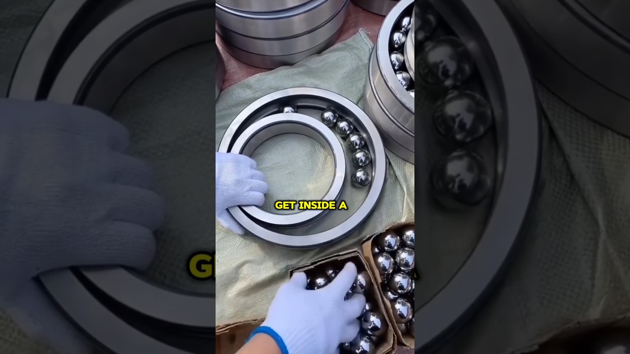 Как стальные шарики попадают внутрь шарикоподшипника?