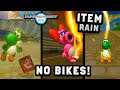 12 Racers WITHOUT Vehicles - Mario Kart Wii Item Rain