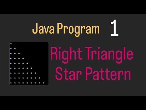 Print Right Triangle star pattern program in java #leftstarpattern# ...