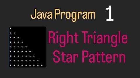 Print Right Triangle star pattern program in java #leftstarpattern#CoderSandy0