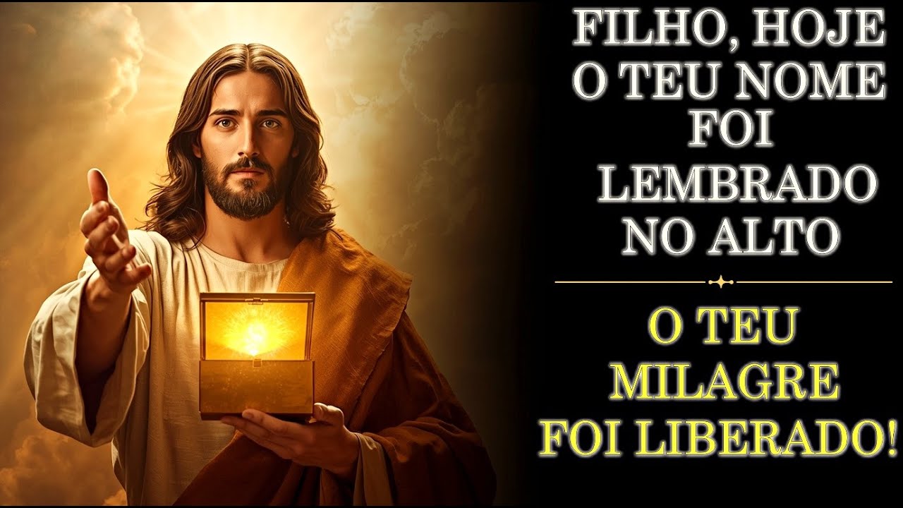 ⚠️ FILHO O TEU NOME FOI LEMBRADO NO ALTO, O TEU MILAGRE FOI LIBERADO!