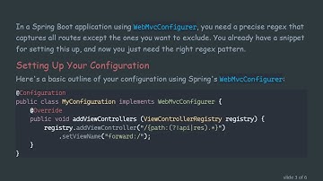 Mastering URL Redirects in Spring Boot: Creating a Regex for Exclusions