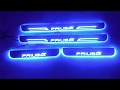トヨタ プリウスα 40系  LEDスカッフプレート 流れる青 シーケンシャル 4点セット