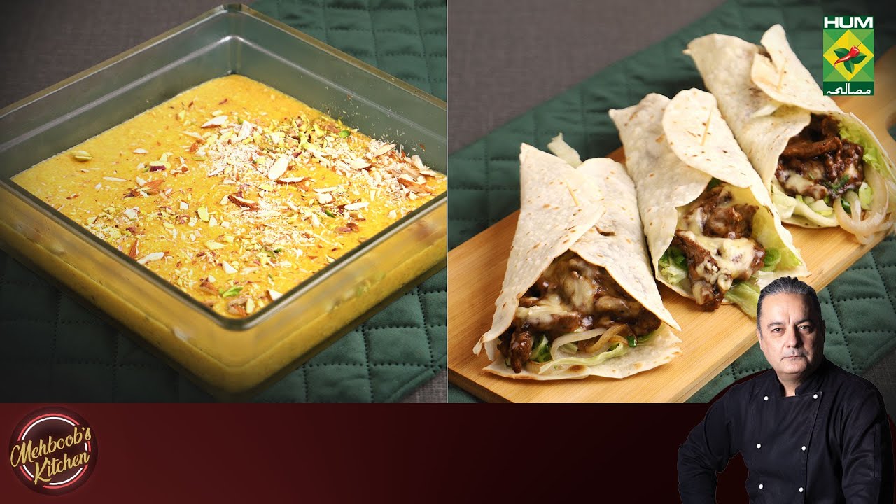 Mahbob S Khopray Ka Meetha & Beef Steak Wraps | Mehboob's Kitchen | Chef Mehboob ...