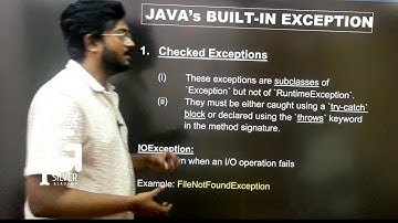 Javas Built in Exception in Tamil | Object Oriented programming Language in Tamil | Unit 3