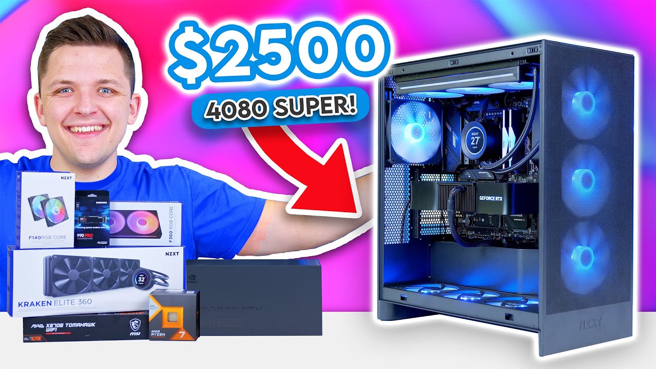 Best $2500 Gaming PC Build 2024! 😄 [ft. RTX 4080 Super