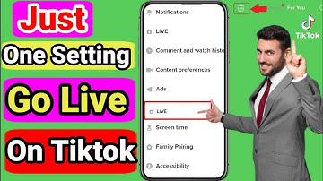 (just 1 setting)🔴how to go live on tiktok || go live on tiktok without a thousand followers 2025