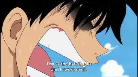 buggy destroyed luffy hat in onepiece