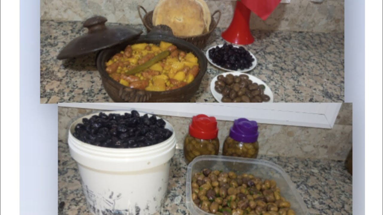 ليوم جيت نحدر معكم زيتون مشرمل وطاجين دصوصيط