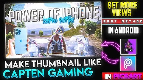 How to make thumbnail like  @captengamingyt in picsart | Thumbnail like  @captengamingyt