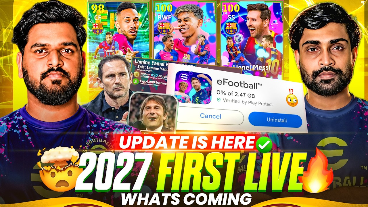 Welcome To EFOOTBALL 2027 BMG LIVE | UPDATE IS HERE | FREE EPICS & NEW FEATURES