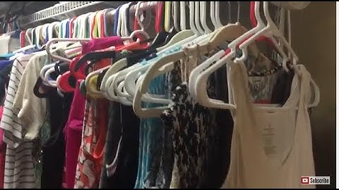 How to Organize your closet by color (Speed Organizing)  Week 4 Feb. part1