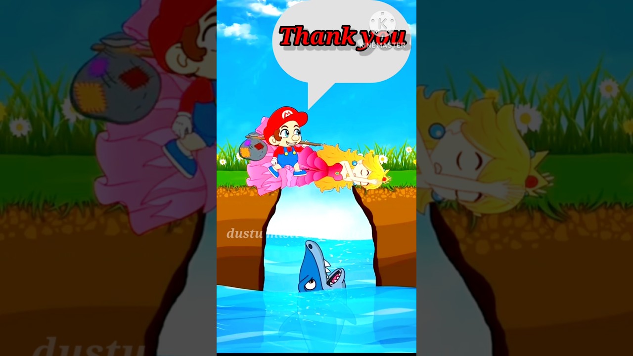 Bye Bye Greedy Waluigi 👈 Princess Peach punished Waluigi 👊👋