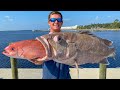 HUNGRY Deep Sea Grouper! Catch Clean Cook- Snowy Grouper (Deep Drop Panama City, Florida)