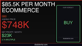 748K Personal Care eCommerce Business 2 7x Multiple Deep Dive