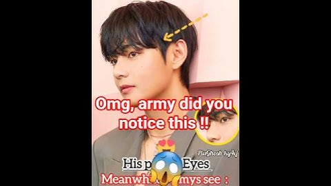 Only true army noticed this 😱❤️ #shorts #ytshorts #taehyung #kimtaehyung #btsv #vbts #taehyungedit