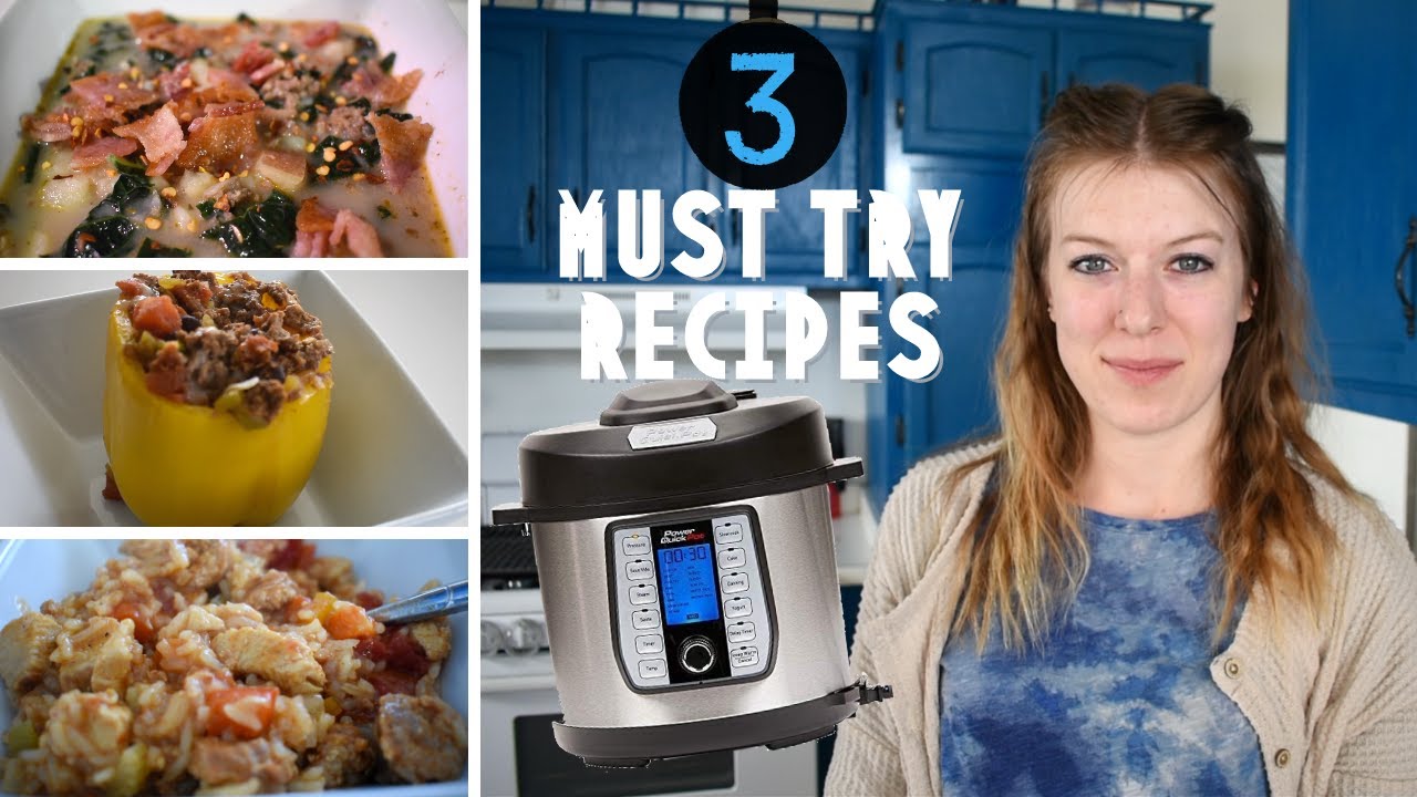 3 MUST TRY Dinner Recipes in Power Quick Pot (or Instant Pot)