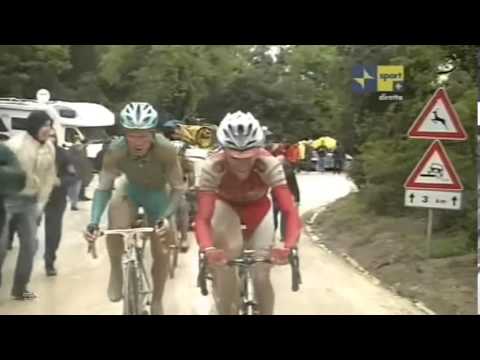 Giro d'Italia 2010, arrivo della settima tappa a Montalcino.