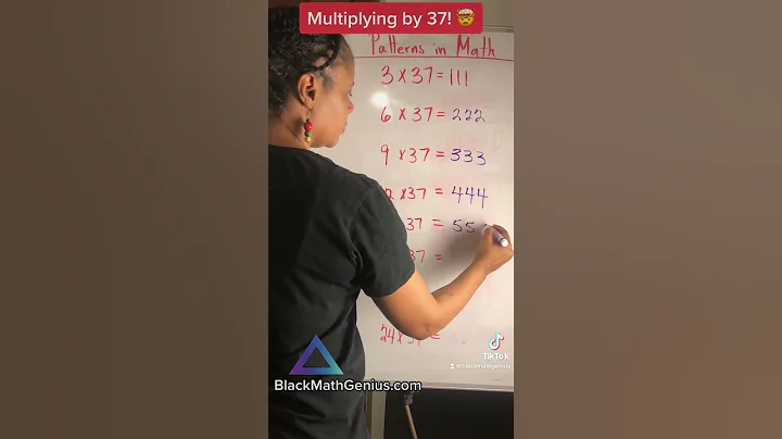 Multiplying by 37 Pattern! (Part 1)!! Math is about patterns!! #BlackMathGenius #learnmath