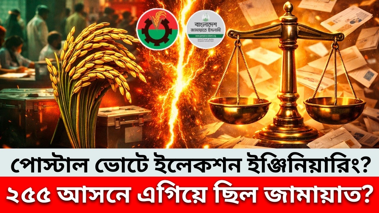 অবিশ্বাস্য ফলাফল! পোস্টাল ভোটে ২৫৫ আসনে এগিয়ে ছিল জামায়াত জোট | Biplob Paul