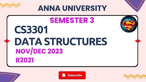CS3301 Data Structures Nov/Dec 2023. #cs3301