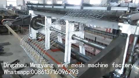 Reverse hexagonal wire mesh machine step09