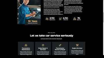 Mecha - Car Repair and Auto Service Elementor Template Kit car mechanic auto