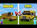 Minecraft NOOB vs. PRO: SCHOOL BUS in Minecraft! AVM SHORTS Animation