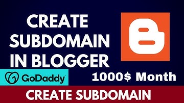 How to Create Subdomain in Blogger 2022 | Create 50+ Subdomain in GoDaddy and Connect with Blogger 2