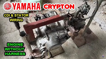 Yamaha Crypton Engine ONLY Wiring Diagram Connection 7 Pin CDI #motorcycle Skeleton kalansay Force 1