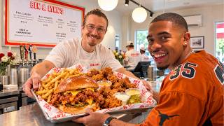 Trying Joshua Weissman's NEW Chicken Restaurant Bentley S Restaurant Menu