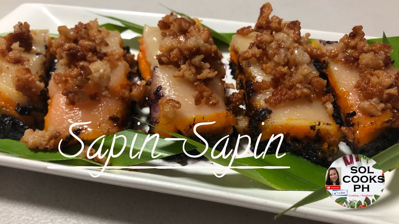 How To Make SapinSapin by Sol Cooks PH KakaninPinoy Meryenda