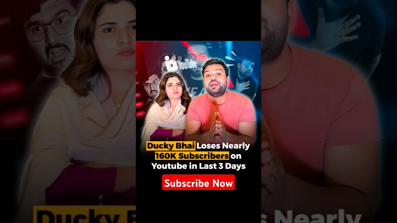 🚨 Ducky Bhai Losing Subscribers After Sham Idrees Controversy?! 🔥🤯 