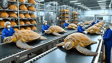 Inside Modern Turtle Leather Factory: From Giant Turtle Shells to Luxury Bags & Goods (Full Process)