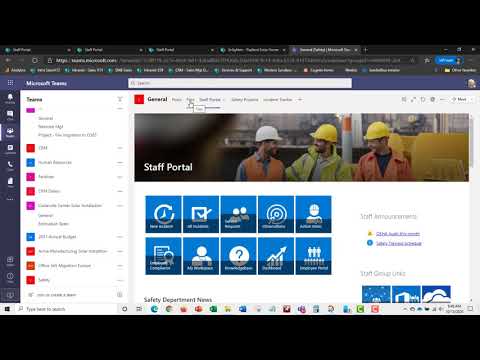 Safety EHS Application on Sharepoint Microsoft Teams and Office 365