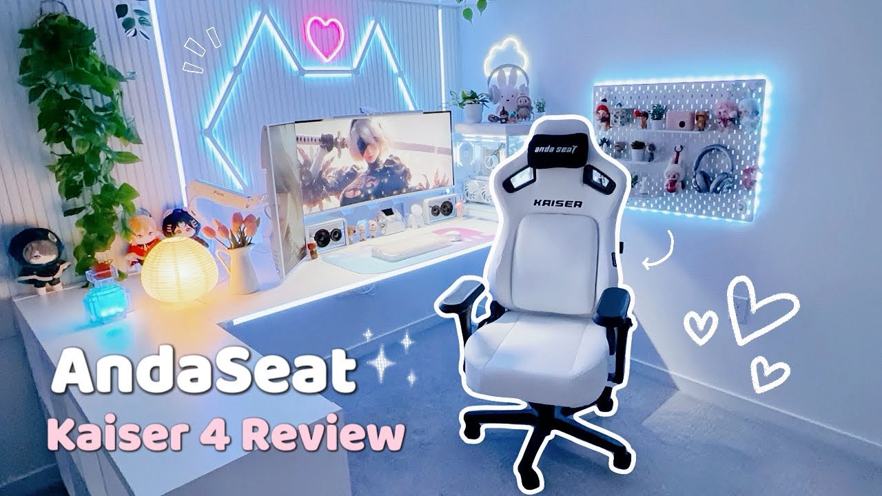 Updating My Gaming Setup ☁️👾 Unboxing AndaSeat Kaiser 4 Gaming Chair & Review