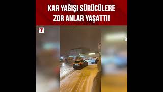 İstanbulda Etkili Olan Kar Yağışı Sürücülere Zor Anlar Yaşattı