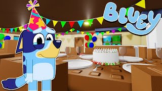 NADIE fue a la FIESTA de CUMPLEAÑOS de BLUEY | Las Aventuras de BLUEY en ROBLOX!