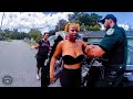 Psycho Karen Clashes With Cop During Traffic Stop | Karens Getting Arrested By Police