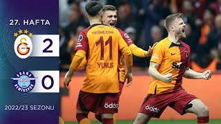 Galatasaray 2-0 Adana Demirspor 27 Hafta - 202223
